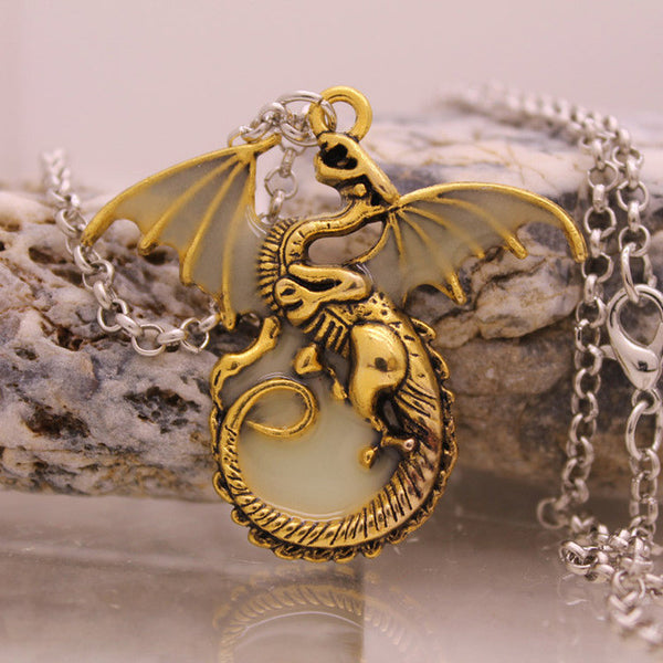 Game of Throne Dragon Punk Luminous Dragon Pendant & Necklace