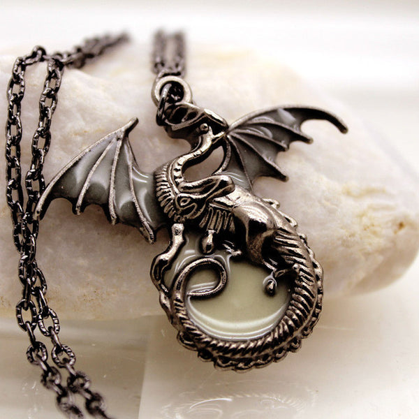 Game of Throne Dragon Punk Luminous Dragon Pendant & Necklace