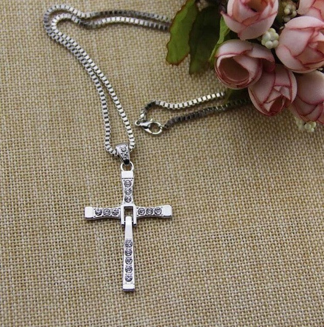Fast and Furious Pendant Dominic Toretto Cross Men's Necklace