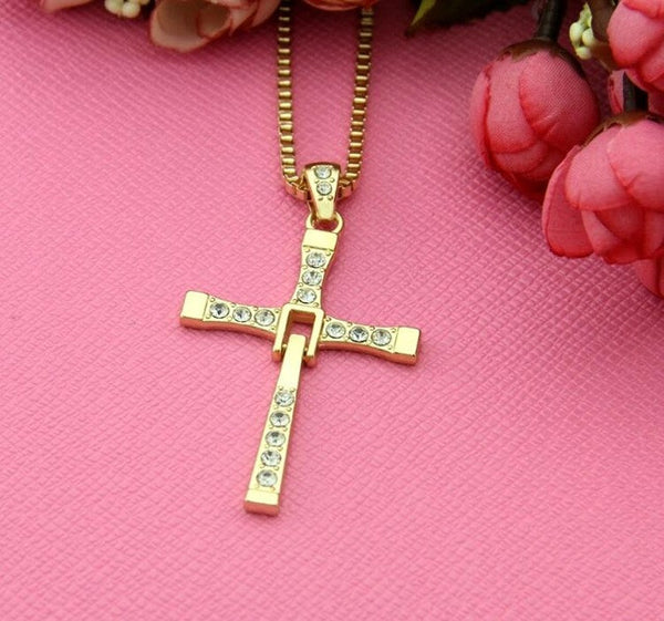 Fast and Furious Pendant Dominic Toretto Cross Men's Necklace