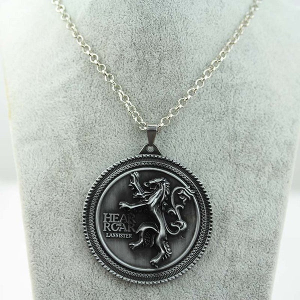 Game of Thrones Crest House Stark Silver Metal Pendant