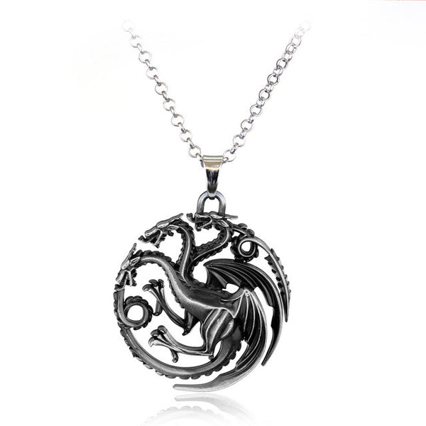 Game of Thrones Crest House Stark Silver Metal Pendant