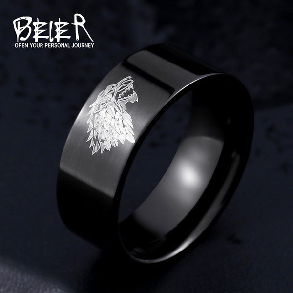 Game of Thrones Ice Wolf House Stark Ring