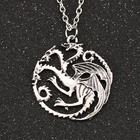 Game Of Thrones Dragon Necklace Song Of Ice And Fire Vintage Targaryen Pendant