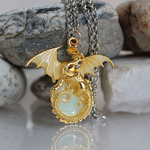 Game of Throne Dragon Punk Luminous Dragon Pendant & Necklace