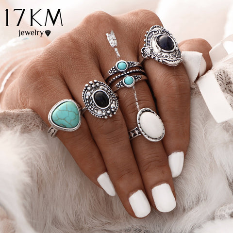 Game of Thrones Antique Silver Color Khaleesi Ring set