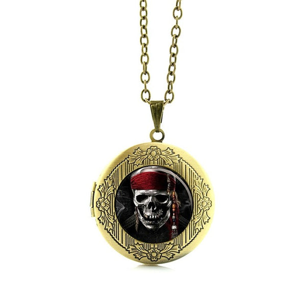 Pirates of the Caribbean Pendant Skeleton Skull Jack Necklace