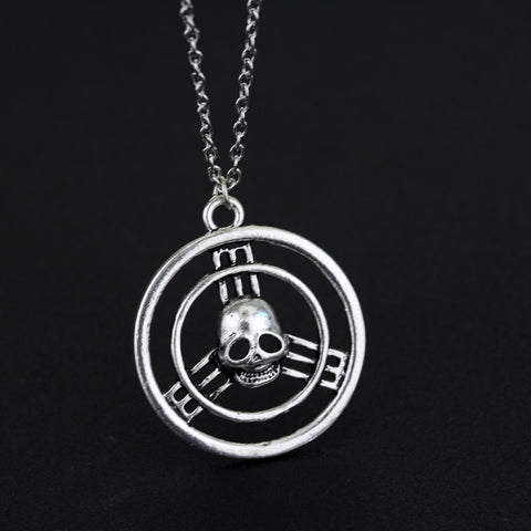 Pirates of the Caribbean  Vintage  Skull Head Chain Collier Necklace