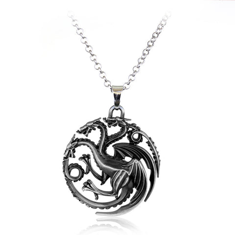 Game of Thrones Crest House Stark Silver Metal Pendant